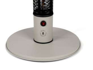 Monti HeatLine Pulse tafel met terrasverwarmer 1500W ø60cm (h: 75cm) - Beige