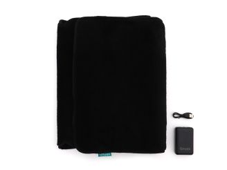 Qnuss Qleed warmtedeken 135x45cm - Zwart (incl. powerbank)