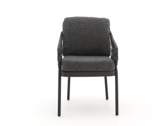 Tierra Outdoor Natal dining tuinstoel - Grijs - Antraciet - Wicker (vlechtwerk)