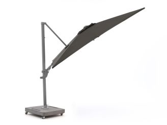Shadowline Francisco zweefparasol 260x260cm - Charcoal Black (incl. voet 160kg verrijdbaar) (incl. kruisvoet, excl. tegels) (incl. beschermhoes)