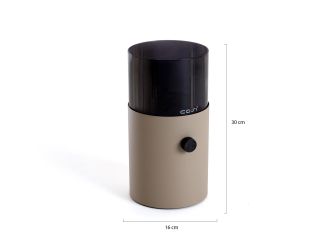 Cosiscoop Original gaslantaarn ø16cm (h:30cm) - Sandy Beige Smoked - Limited Edition