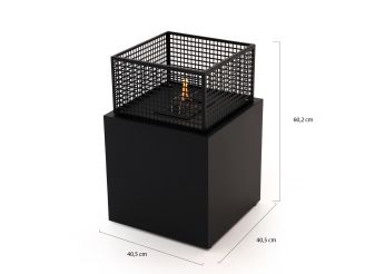 Tenderflame Agni 40 haard 40,5x40,5x60,2cm - Black (incl. cover)