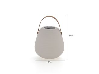 Luciora buitenlamp solar oplaadbaar dimbaar ø27cm (h:28cm) - White