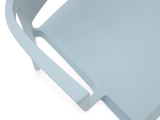 Forza Sile dining tuinstoel stapelbaar - Blauw - Kunststof