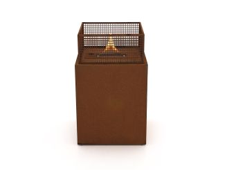 Tenderflame Agni 50 haard 49,5x49,5x80,2cm - Cortenstaal (incl. cover)