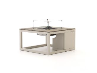 Cosiraw lounge vuurtafel 100x100x55cm - Aluminium