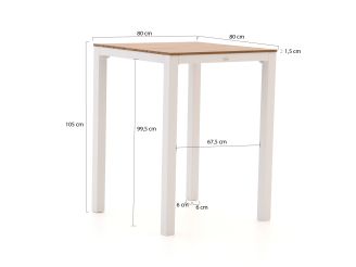 Forza Vico/Fidenza 80cm barset 3-delig