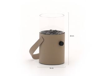 Cosiscoop Original gaslantaarn ø16cm (h:30cm) - Sandy beige