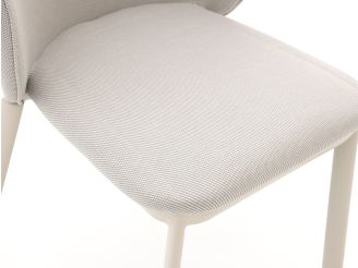 Bellagio San Lupo dining tuinstoel stapelbaar - Taupe - Naturel - Bruin - Outdoor textiel