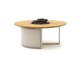 Cosiloft lounge vuurtafel ø120cm (h: 50cm) - Aluminium