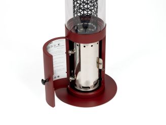 Monti HeatLine Ember pellet terrasverwarmer ø24cm (h: 58cm) - Red