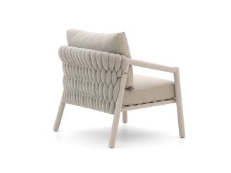 SUNS Sato low dining tuinstoel - Taupe - Naturel - Bruin - Rope (touw)