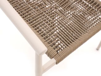 Manifesto Cavone dining tuinstoel stapelbaar - Taupe - Naturel - Bruin, Wit - Ecru - Rope (touw)