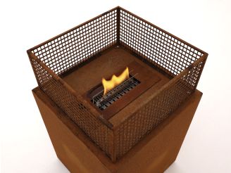 Tenderflame Agni 50 haard 49,5x49,5x80,2cm - Cortenstaal (incl. cover)