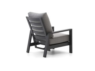 Tierra Outdoor Musone lounge tuinstoel verstelbaar - Grijs - Antraciet - Textileen