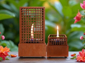 Tenderflame Agni 16 haard 16,5x16,5x17cm - Cortenstaal
