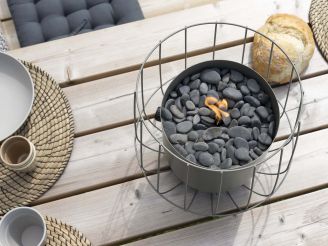 Cosiscoop Basket gaslantaarn ø26cm (h: 31cm) - Olive