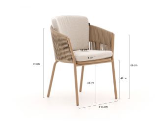 Hartman Sevilla/Almeria 200cm dining tuinset 5-delig
