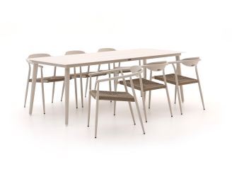 Manifesto Cavone/Sora 220cm dining tuinset 7-delig stapelbaar