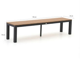 Bellagio Fidenza 220cm picknickset 3-delig