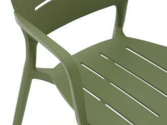 Forza Pazzia dining tuinstoel stapelbaar - Groen - Kunststof