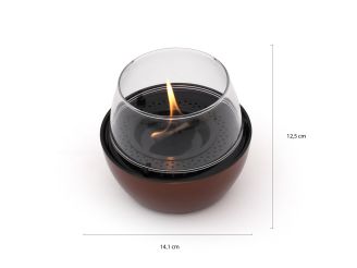 Tenderflame Tulip 14 tafelhaard ø14,1cm (h:12,5cm) - Amber