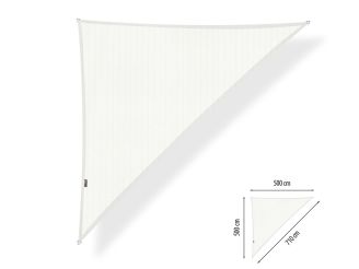 Shadow Comfort schaduwdoek driehoek 90° 500x500x710cm - Arctic White