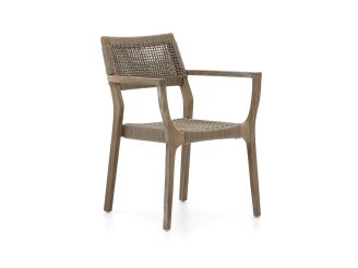 ROUGH-L Rope/ROUGH-S 220cm dining tuinset 7-delig stapelbaar