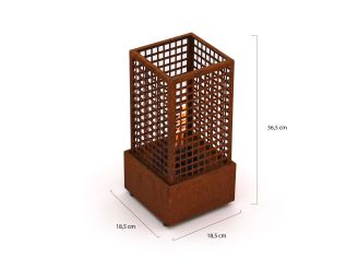 Tenderflame Agni 18 haard 18,5x18,5x36,5cm - Cortenstaal