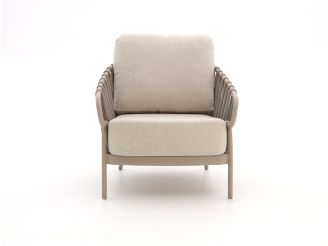 Tierra Outdoor Nuri lounge tuinstoel - Taupe - Naturel - Bruin - Rope (touw)