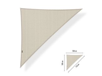 Shadow Comfort schaduwdoek driehoek 90° 500x500x710cm - Sahara Sand