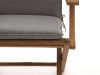 Tuinkussen 83x42cm t.b.v. klapstoel Country/Leeds - Grey Melange