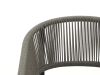 Bellagio Panaro dining tuinstoel stapelbaar - Grijs - Antraciet - Aluminium