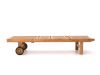Sunyard Veronica ligbed met wiel - Natural Teak - Teakhout