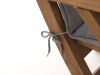 Tuinkussen 83x42cm t.b.v. klapstoel Country/Leeds - Grey Melange