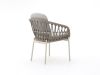 Bellagio Cupello dining tuinstoel - Taupe - Naturel - Bruin - Textileen