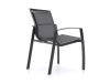R&S Design Altea dining tuinstoel stapelbaar - Grijs - Antraciet - Textileen