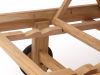 Sunyard Veronica ligbed met wiel - Natural Teak - Teakhout