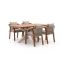 Bellagio Perzano/Induno Deens Ovaal 180cm dining tuinset 5-delig stapelbaar