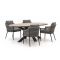 Bellagio Mineo/ROUGH-Y Ellips 200cm dining tuinset 5-delig