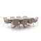 Manifesto Novara/ROUGH-Y Ellips 240cm dining tuinset 9-delig