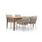 Bellagio Birgi Novo/Bruca 170cm dining tuinset 5-delig stapelbaar