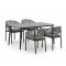 Bellagio Panaro/Sora 160cm dining tuinset 5-delig stapelbaar