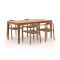 Bellagio Berbaro/Bruca 170cm dining tuinset 5-delig stapelbaar