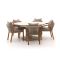 Bellagio Perzano/La Fonte ø 150cm dining tuinset 6-delig stapelbaar