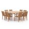 Sunyard Jakarta/Linosa 160x160cm dining tuinset 9-delig stapelbaar
