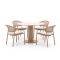 Hartman Taragona/Girona ø120cm dining tuinset 5-delig stapelbaar