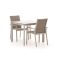 Bellagio Albinea/Sestino 90cm dining tuinset 3-delig stapelbaar