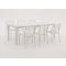 Apple Bee Hawaii/Menzano 220cm dining tuinset 7-delig stapelbaar