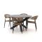 Manifesto Belpasso/Lodola ø130cm dining tuinset 5-delig stapelbaar
